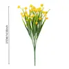 Plantas Artificiales para Exteriores Amazon Césped de Trigo Falso Plantas Verdes Arbustos Resistentes a los Rayos UV Plantas de Plástico de Imitación Puerta de Jardín