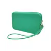 Nova Bolsa de Armazenamento Multifuncional de Grande Capacidade com Corda de Transporte, Bolsa de Maquiagem Simples, Porta-Moedas Longo de Silicone Transfronteiriço