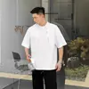 Camiseta de Manga Corta Resistente Estilo Americano para Hombre, Nuevo Diseño Verano 2026, Elegante Patchwork, Corte Holgado, Camiseta de Cuello Redondo de Media Manga