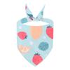 Amazon transfronterizo fruta fresca mascota linda toalla triangular poliéster estampado mascota toalla para babeo bufanda venta al por mayor