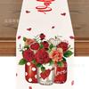 Amazon mais vendido Dia dos Namorados Dia das Mães anão de amor gato preto caminho de mesa decoração de casa mesa vendas diretas da fábrica