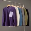 Alternativa asequible para uso ligero en exteriores ~ Estilo Unisex para Pareja Otoño e Invierno Ligero Pulóver de Polar Cuello Redondo Camiseta de Manga Larga Capa Base