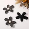 Flor de diamantes de imitación, temperamento ligero, lujo, flor de perlas de diamantes, flor, bricolaje, tejido a mano, horquilla con cuentas, material para tocado al por mayor