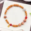 Pulsera Artesanal Fina de Hueso de Oliva Natural, Cuentas Budistas Bodhi Vajra, Pulsera Fragante de Sándalo Verde, Artículo Popular de Tiktok, Disponible para Dropshipping