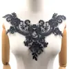 Fondo de Malla Cuerda Trenzada Bordado Collar Flor Polié Seda Bordado Cuello Falso Accesorios para Vestido de Novia Cuello Pecho Cuerda para Coche Cuello Falso