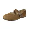 Zapatos Birkenstock para mujer 2026 nuevo modelo otoño cubierta completa para mujer otoño estampado de leopardo zuecos bidireccionales zapatos de suela blanda