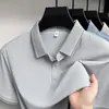 Camisa Polo de manga corta para hombre de verano con malla texturizada, antibacteriana 7A, dobladillo con abertura lateral, ropa para hombre multicolor, suministro directo de fábrica