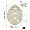 Adornos de Madera Colgantes de Pascua Transfronterizos DIY Piezas de Madera Pintadas a Mano por Niños Fiesta de Graffiti para Bebés Decoración del Hogar Artículos Pequeños