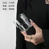 Taza Apilable de Vidrio Ins Taza Ligera para Hielo Café Latte Americano Taza para Beber Agua Taza Caliente Taza para Jugo Té con Leche