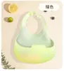 Nuevo Babero de Bebé Ultradelgado de Silicona Bebé Ultradelgado Estilo Dinosaurio Babero de Silicona Grado Alimenticio Bolsa para Saliva Mayoreo