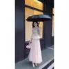 Conjunto Artístico Fresco de Verano, Estilo Lujoso Ligero y de Gama Alta, Traje de Vestido Rosa Estilo Chino Nuevo para Ocasiones Importantes