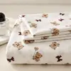 Sábana de algodón lavado de 1.8 m, pieza única, adecuada para dormitorios estudiantiles, incluye un colchón individual, una sábana y una funda de almohada - un juego de tres piezas, no hecho completamente de algodón puro