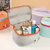 Bolsa de Maquillaje de Malla para Verano, Bolsa de Almacenamiento de Cosméticos Ligera de Gran Capacidad para Viaje, Bolsa de Tocador de Malla de Secado Rápido para Playa