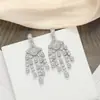 Brincos Simples de Pérola Transfronteiriços Agulha de Prata 925 Brincos de Alta Qualidade Pedra Hao Versátil Elegante Fecho de Orelha Brincos de Franja Mulheres