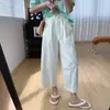 ¡Silueta en forma de pera! Pantalones casuales de algodón con cordón y cintura elástica, adelgazantes, de corte curvo, para mujer, pantalones de verano finos y cortos