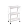 Estante de almacenamiento extensible multifuncional de piso de múltiples capas para espacios estrechos, carrito de almacenamiento para baño/inodoro