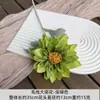 Dalia de estilo simple con centro de seda, tocado de flor artificial de tela de seda para manualidades, material para pasador, arreglo de pared de flores para bodas, accesorio para fotografía