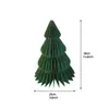 Bolas de Papel Panal Transfronterizas con Bordes Dorados y Fijación Magnética para Decoraciones de Fiesta Navideña, Decoraciones de Panal de Papel Colgantes para Fiestas y Decoración del Hogar