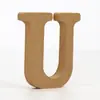 Ornatos de Letras e Números Ingleses de Madeira Atacado Artesanato de Madeira Letras DIY Decoração Criativa Venda Direta da Fábrica