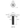Tornillo de máquina de cabeza redonda con ranura cruzada y cabeza plana pequeña de acero inoxidable 304 GB823, tornillo de cabeza redonda pequeña M2M2.5M3M3.5M4