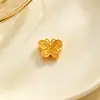 Novos acessórios estilo antigo banhados a ouro com elegantes padrões imitação de ouro, pequenos acessórios de borboleta para DIY, cobre banhado a ouro que não desbota por muito tempo