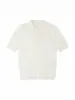 Camisa Polo de Punto con Cuello para Hombre, Camisa Texturizada de Manga Corta Estilo Coreano de Verano, Camiseta Pequeña de Punto con Cuello en V Ajustada de Manga Corta
