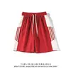 2025 Verano Delgados de Moda Estilo Ins Hong Kong Sueltos Casuales Nuevos Versátiles Secado Rápido Diseño Shorts de Cinco Puntos