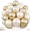 Conjunto de 50 Balões de Látex Espessos Transfronteiriço, Conjunto de Balões Flutuantes de Hélio, Adereços de Decoração de Aniversário