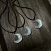 Collar de luna de hada linda de nicho de estilo similar a Tiktok, novias, colgante creciente, cadena para clavícula, regalo para mujeres