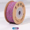 Estilo tibetano hilo de algodón frotado a mano Wengwan hilo Semilla de Bodhi Luna Estrella Semilla de Fruta de la Pasión Cuerda para ensartar cuentas budistas Cuerda para enrollar borlas Cuerda para tejer