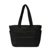 Nova Bolsa Tote Simples Estilo Comércio Exterior para Mulheres, Bolsa de Mão Grande Capacidade para o Dia a Dia, Bolsa de Ombro Leve em Tecido de Nylon para Estudantes Universitários