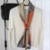 Elegante Bufanda Larga de Seda Retro, Pañuelo para el Cuello, Estilo Primavera y Otoño, Pañuelo para la Cabeza Versátil y Elegante, Regalo para Ocasiones Casuales