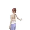 Transfronterizo 2025 Nuevo Estilo Resort Costero Camisola Halter Diseño de Espalda Descubierta Rayada Top Sexy Comercio Exterior