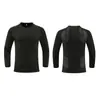Ropa Deportiva para Hombre Otoño e Invierno Cuello Redondo Fitness Manga Larga Secado Rápido Entrenamiento Running Alta Elasticidad Ajustada Proceso y Personalizado