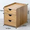 Caja de Almacenamiento para Escritorio de Oficina Gabinete de Almacenamiento de Madera Tipo Cajón Estante de Almacenamiento para Oficina Suministros Archivo Caja Organizadora Varios