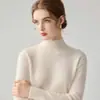 Coleção 26 outono e inverno transfronteiriça nova: malha feminina de alta qualidade, com gola alta discreta, mangas compridas e um design versátil que pode ser usado como segunda pele ou como um suéter