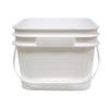 Cubo de plástico de grado alimenticio, cubo para condimentos de salsa al por mayor con tapa, cubo para comida para mascotas, cubo de plástico de 5 litros, cubo cuadrado de plástico