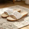 Pantuflas de Lino para Mujer Verano 2026 Nuevas para el Hogar Ligeras Transpirables de Interior Suela Suave Resistentes al Desgaste Verano