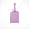 Porta pase de abordar de cuero PU engrosado con papel interno para firma gratis, Etiqueta de equipaje de identidad portátil, Tapa abatible horizontal y vertical para salidas de negocios