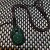 Colar com Pingente de Obsidiana Negra Tartaruga Dragão Cor Natural Corrente para Suéter de Tartaruga Dragão Pedra de Energia Presente da Empresa Viagem