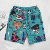 Shorts de Verano, Ropa Holgada para Casa, Pantalones de Dormir con Estampado de Dibujos Animados, Pantalones Casuales, Shorts de Playa para Parejas