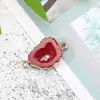 Pulsera collar con colgante de labios irregular estilo europeo y americano accesorios de doble colgante borde de cobre resina mineral imitación accesorios de joyería