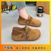 Zapatos Slip-On Gruesos de Moda Versátiles 2026 Primavera/Verano Nuevo Estilo Mocasines Slip-On Retro de Dos Vías para Mujer