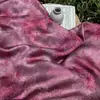 Tecido de Seda Jacquard de Viscose Xiangyun com Padrão de Crisântemo Carmesim, Camisa, Colete, Qipao de Estilo Chinês Nacional Novo, Tecido Feito à Mão