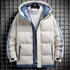 Chaqueta de Algodón Holgada para Hombre Invierno Nueva Engrosada con Capucha Estilo Coreano Moderna Abrigo de Algodón de Invierno