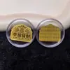 Adesivos de Celular Atrai-Fortuna de Ouro Puro 999, Adesivos Dourados da Moda, Brindes de Promoção para Lives de Lojas de Ouro, Entrega Direta da Fábrica