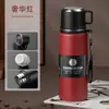 Copo isolado de aço inoxidável 304, copo de água de grande capacidade totalmente em aço, garrafa de água conveniente para esportes ao ar livre para homens, presente