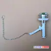 Inodoro antiguo interruptor de descarga de tanque de un solo botón asiento botón de descarga de inodoro control único superior dividido accesorios de descarga de inodoro