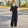 Conjunto de Traje Casual de Moda para Mujer 2026 Primavera/Otoño Nuevo Estilo Holgado Chic Adelgazante Rejuvenecedor Conjunto de Dos Piezas