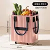Bolsa de Compras com Carrinho Dobrável Armazenamento Bolsa de Mão com Rodas Bolsa de Viagem ao Ar Livre Grande Capacidade Bolsa de Armazenamento para Camping